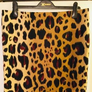 Kardashian Kollection Animal Print Skirt